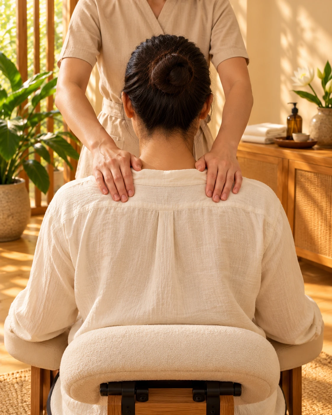 Illustrative deep tissue massage technique