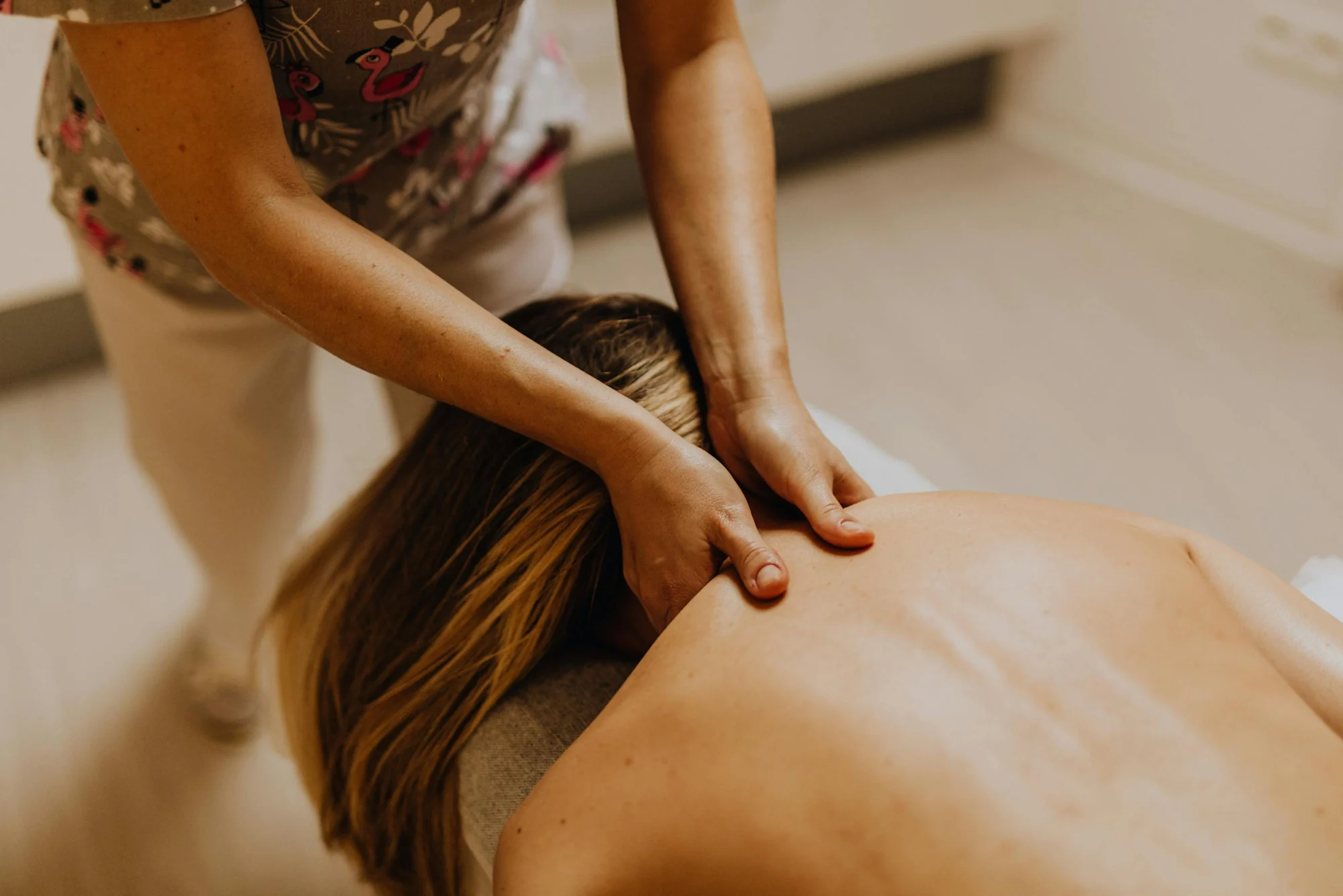 Professional massage hands